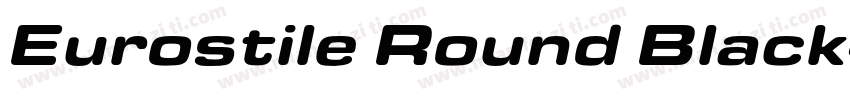 Eurostile Round Black字体转换